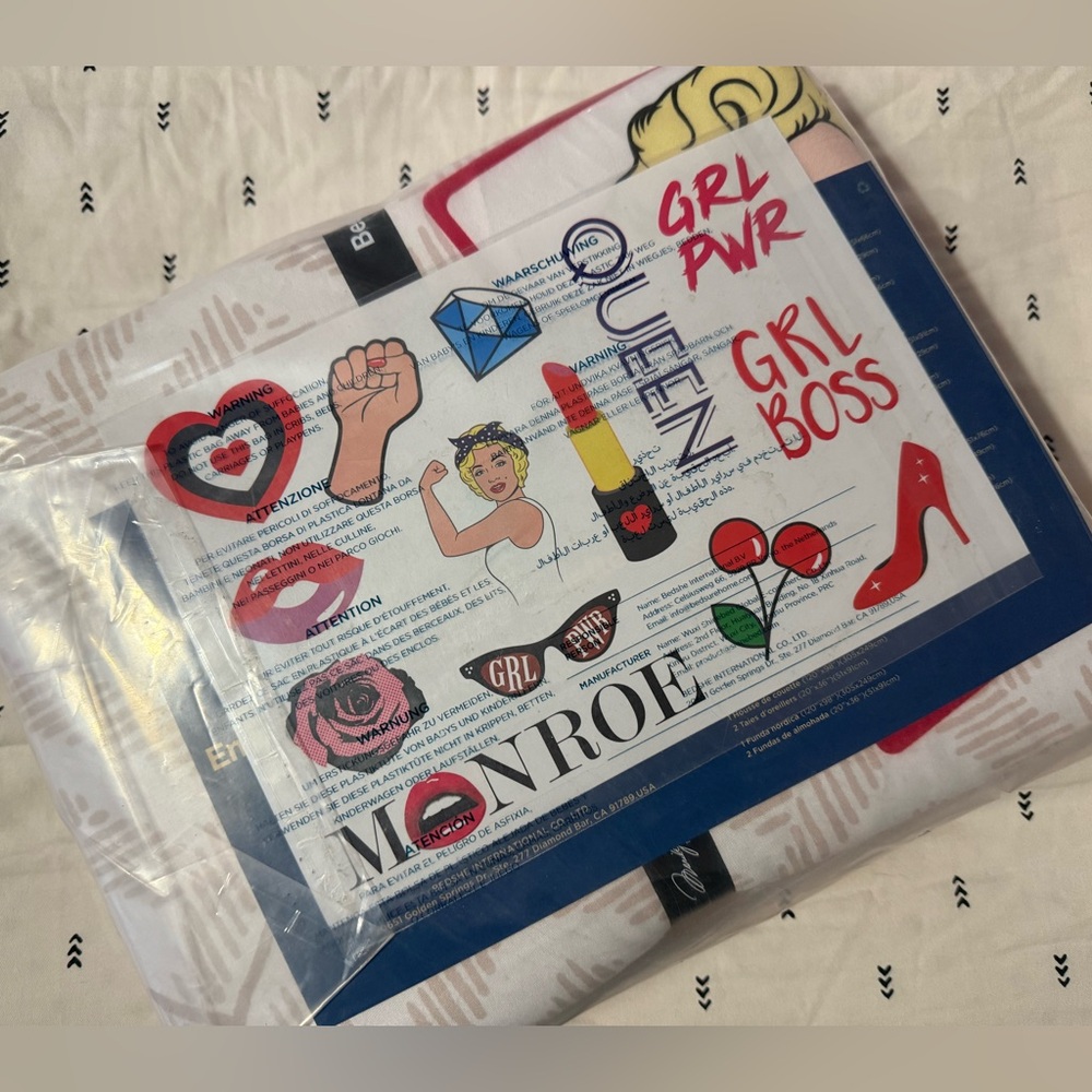 💕Marilyn Monroe duvet cover set size king💕